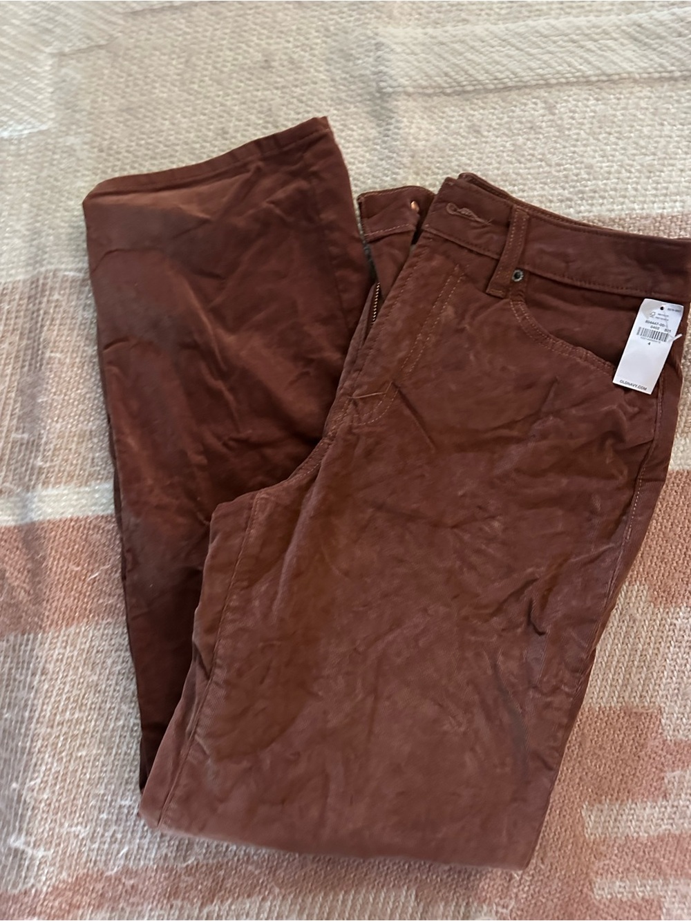 Women’s mauve corduroy wide leg pants